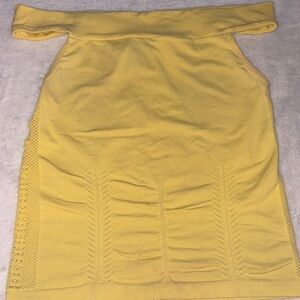 Yellow Off-Shoulder Dress